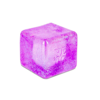 NeeDoh Nice Berg Glitter & Glow - Squishy Toy Cube, Big Glow in the Dark Fidget