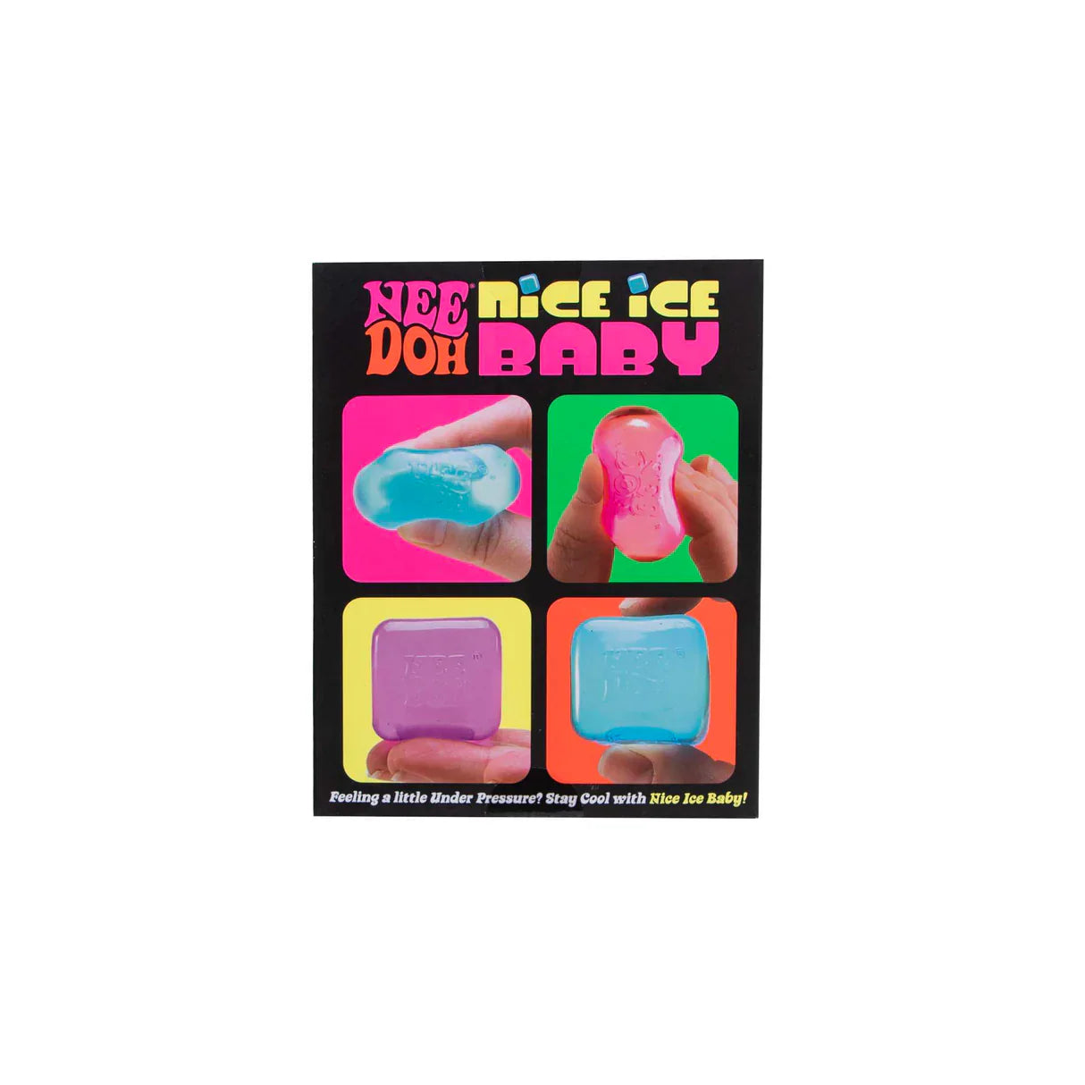 NeeDoh Nice Ice Baby Teenie Multipack - Fidget Cube Toys, Kids Sensory Ice Cubes