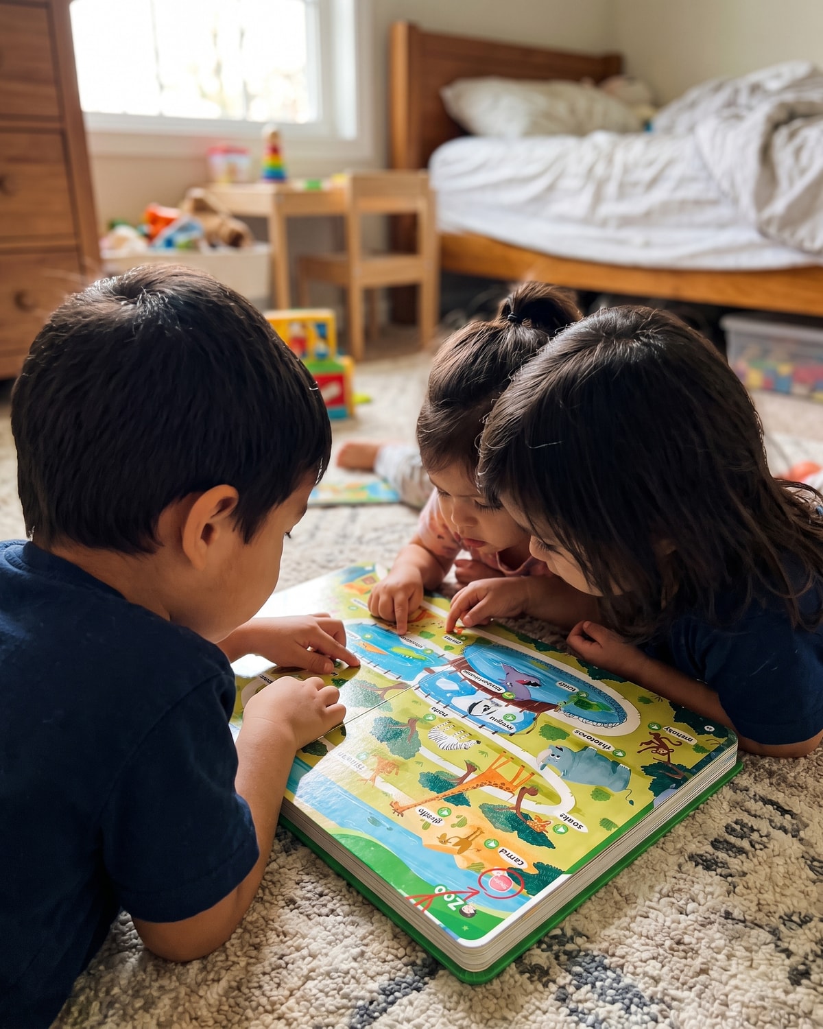 Keeps both kids busy